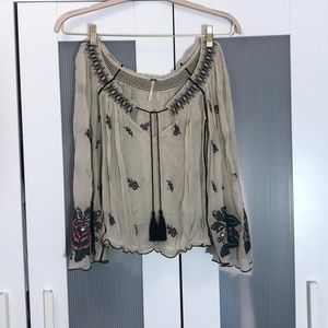 Free people embroidered top